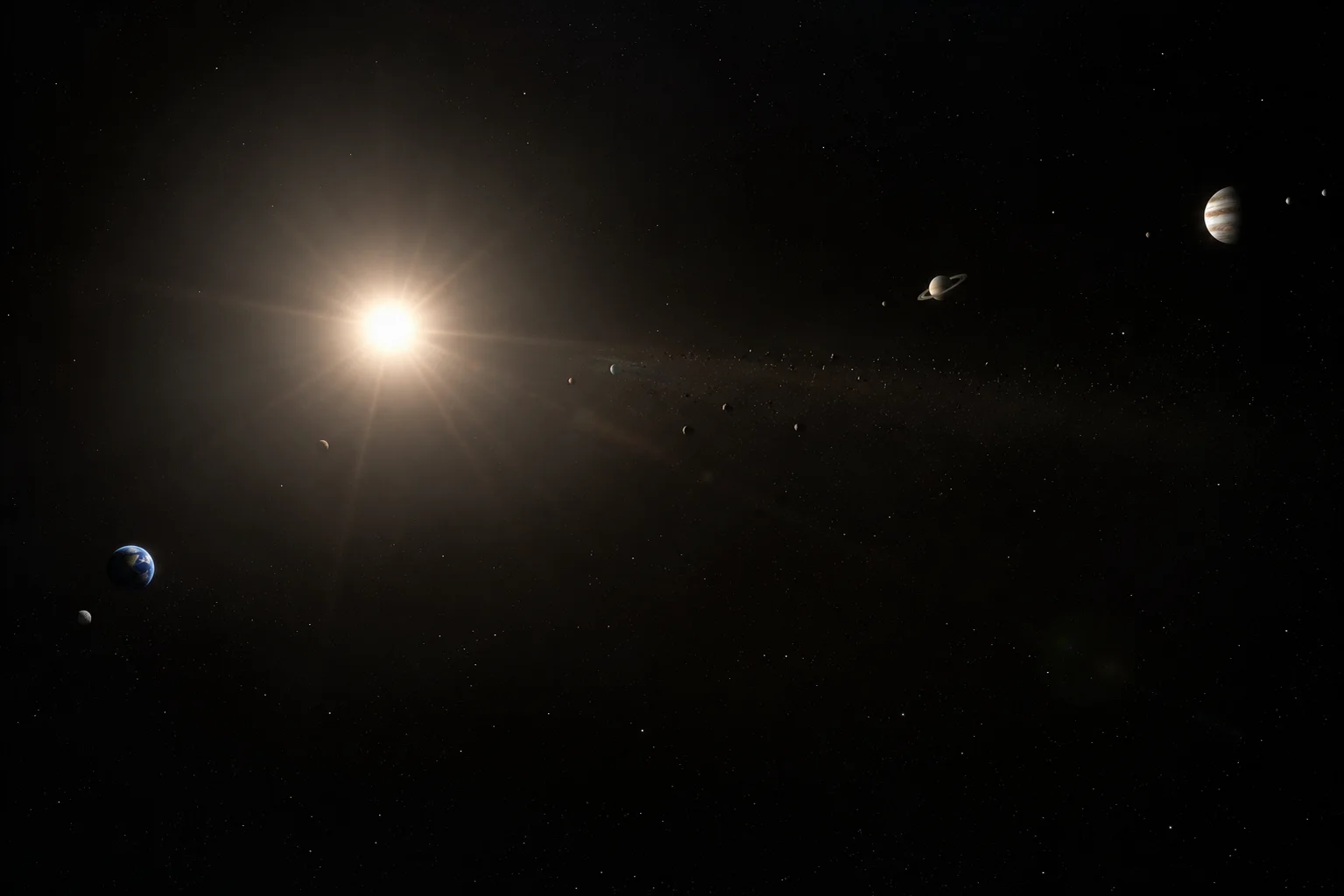 Ultra-Realistic Solar System Deep Space Photograph wallpaper full preview